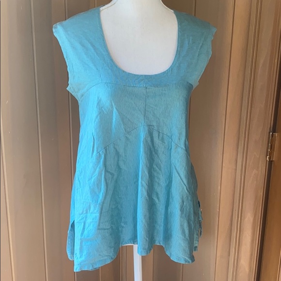 Piazza Sempione Tops - Piazza Sempione cap sleeve striped shell top